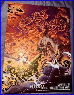 Billy Strings Nashville Foil Poster Bridgestone Arena 2/21/2026 Bailey Race