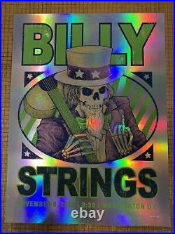 Billy Strings November 9, 2019 Washington DC FOIL signed & Numbered Poster