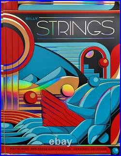 Billy Strings Poster FOIL Red Rocks 2023 AP/20 Cut Set Addnoise Kreizenbeck FOIL