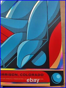 Billy Strings Poster FOIL Red Rocks 2023 AP/20 Cut Set Addnoise Kreizenbeck FOIL