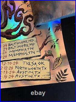 Billy Strings Poster Foil Fall Tour Paper 2024 Squishy Eyes Print X/715