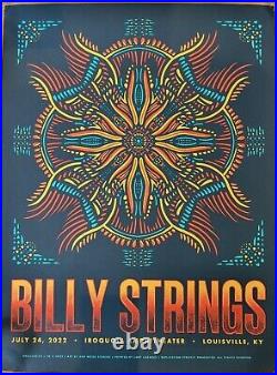 Billy Strings Poster Louisville KY 2022 7/24/22 Sunday Iroquois IN HAND not Foil