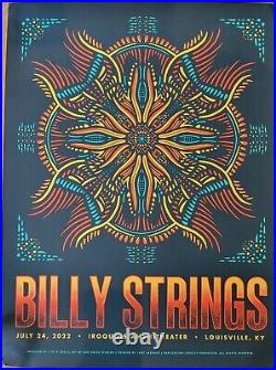 Billy Strings Poster Louisville KY 2022 7/24/22 Sunday Iroquois IN HAND not Foil