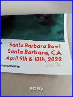 Billy Strings Poster Santa Barbara Bowl April 9-10 4/9 2022 Edition 43/50 Print