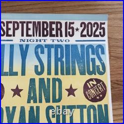 Billy Strings Ryman Hatch Show Print 9/15/25 Sutton & Masat Poster Sold Out