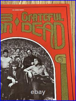 Bob Dylan Grateful Dead 1st Printing BGP Original Concert Poster From 1987