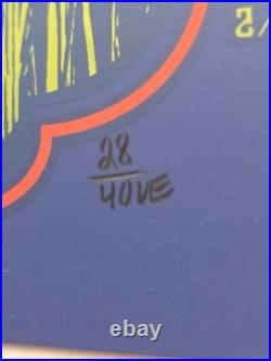 Bob Weir And Bros 2019 Spring Tour Poster AE Of 50 Green Foil. Mint Signed