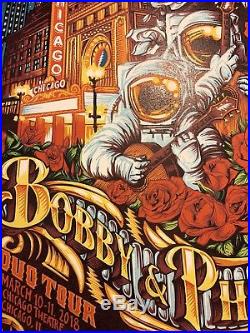 Bob Weir Phil Lesh Duo Poster Chicago Theatre AJ Masthay 3/10/18 3/11/18