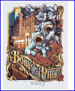 Bob Weir Phil Lesh Duo Poster Chicago Theatre AJ Masthay 3/10/18 3/11/18