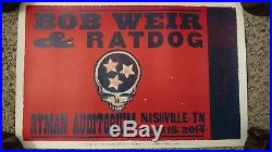 Bob Weir & Ratdog Ryman Hatch Show Print poster Nashville Grateful Dead