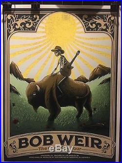 Bob Weir Ryman Poster 2016 Campfire Tour Blue Mountain What A Show WOW #/575