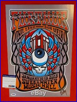 Bob Weir Signed Autograph Further Poster The Grateful Dead & Company PSA/DNA COA