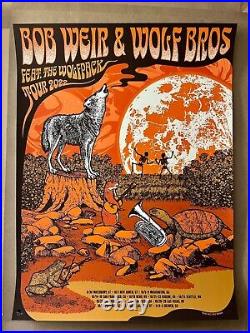 Bob Weir & Wolf Bros Fall Tour 2022 Poster Status Serigraph