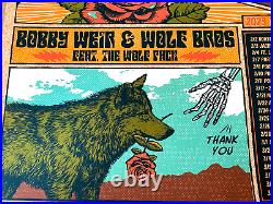Bob Weir Wolf Brothers 2023 Spring Tour Screen Print Poster Ae S/n #/100