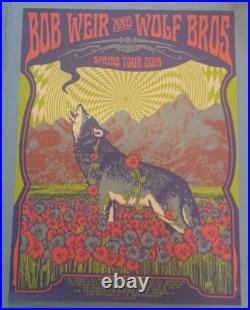 Bob Weir Wolf Brothers SPRING 2019 Tour Poster 18X24 HAND NUMBERED #352/1200 Bob Weir Wolf Brothers SPRING 2019 Tour Poster 18X24 HAND NUMBERED #352/1200