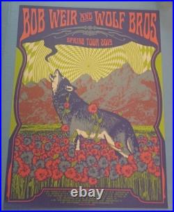 Bob Weir Wolf Brothers SPRING 2019 Tour Poster 18X24 HAND NUMBERED #352/1200