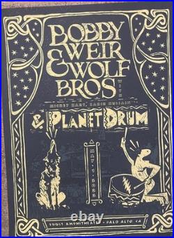 Bobby Weir And Wolf Bros VIP Poster 5/1/22 Stanford, California, numbered