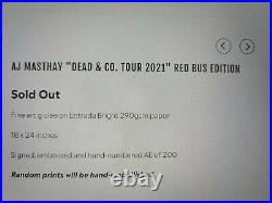 Bottleneck Gallery AJ Masthay Dead + Company Tour 2021 Red Bus Edition