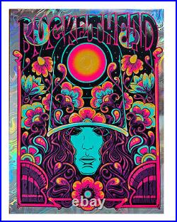 Buckethead San Diego Santa Ana Poster Swirl Foil Signed Numbered to 35 by Zazz