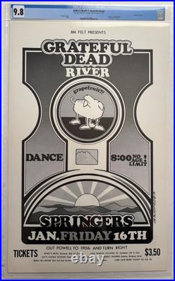 CGC Certified 1st Print AOR 4.136 Grateful Dead @ Springers Concert Poster BG FD