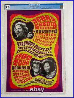 CGC Certified 1st Print BGP23 Jerry Garcia/Hot Tuna Concert Poster AOR FD AOMR