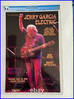 CGC Certified! 1st Printing BGP24 Jerry Garcia Concert Poster AOR FD BG AOMR