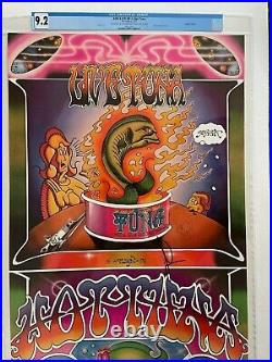 CGC Certified! 1st Printing SIGNED Hot Tuna Live AOR 4.219 Concert Poster BG FD