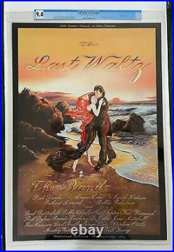 CGC Certified! 1st Printing. The Band Last Waltz AOR 4.46 Concert Poster BG FD