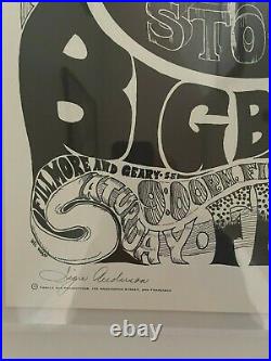 CGC Certified! FD1 SIGNED! Jefferson Airplane/ Janis Concert Poster AOR BG