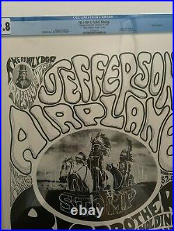 CGC Certified! FD1 SIGNED! Jefferson Airplane/ Janis Concert Poster AOR BG