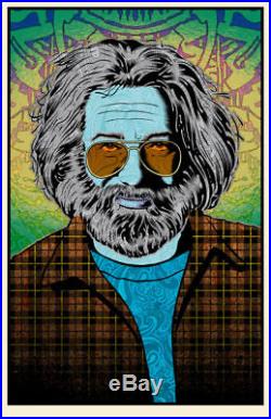 CHUCK SPERRY JERRY GARCIA TANGLED UP IN BLUE GRATEFUL DEAD SCREEN PRINt POSTER