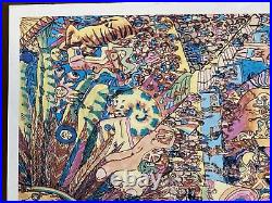 Carl Alm Art Psychedelic Thank You Poster 2000 Grateful Dead Lot Art