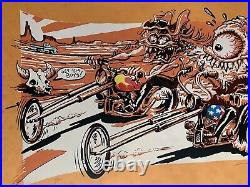 Chopper Motorcycle Fink Like Print Grateful Dead & Co Poster Artist Aj MASTHAY