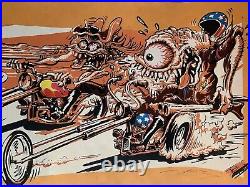 Chopper Motorcycle Fink Like Print Grateful Dead & Co Poster Artist Aj MASTHAY