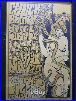 Chuck Berry, Grateful Dead Poster, Vintage Bill Graham Fillmore 1967 Bg-55
