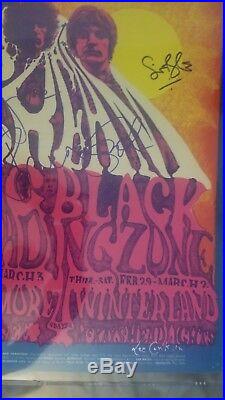 Cream Clapton Bruce Bill Graham Band Artist Signed Autographed Concert Poster