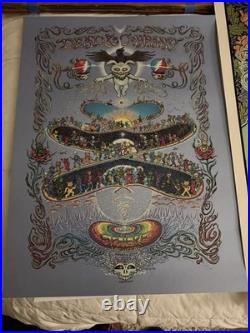 DEAD AND CO MARCH 20 2025 BLUE ETCH POSTER /600 Marq Spusta SPHERE