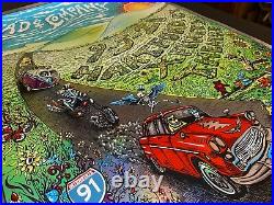 DEAD AND COMPANY FOIL POSTER HARTFORD CT NUM X/600 Mike DuBois OFFICIAL 2021