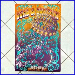 DEAD AND COMPANY SPHERE VEGAS 2025 POSTER SIGNED 29/48 LE TO 24x36 Bioworkz