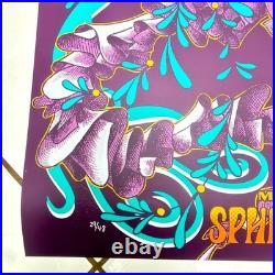 DEAD AND COMPANY SPHERE VEGAS 2025 POSTER SIGNED 29/48 LE TO 24x36 Bioworkz