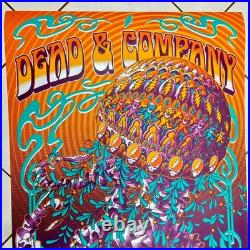 DEAD AND COMPANY SPHERE VEGAS 2025 POSTER SIGNED 29/48 LE TO 24x36 Bioworkz