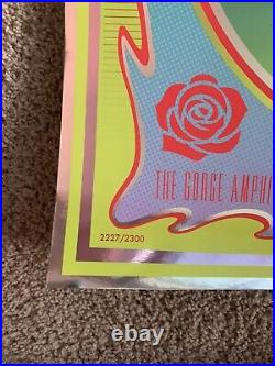 DEAD AND & COMPANY The Gorge 2023 VIP Official Original Foil Poster PLZ READ