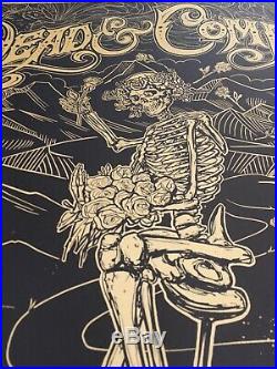 DEAD And COMPANY 2019 Summer Tour Poster Wrigley Field Chicago Black & Gold