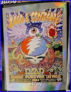 DEAD & CO COMPANY POSTER Signed LAS VEGAS SPHERE RESIDENCY PRINT MASTHAY FOIL #