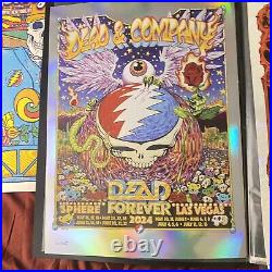 DEAD & CO COMPANY POSTER Signed LAS VEGAS SPHERE RESIDENCY PRINT MASTHAY FOIL #