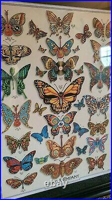DEAD & COMPANY 2019 Summer Tour VIP Butterfly Poster Print by EMEK Grateful Dead