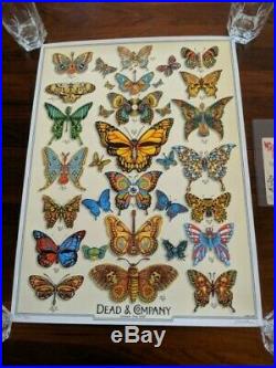 DEAD & COMPANY 2019 VIP Summer Tour BUTTERFLY Poster AND Ticket signed, numbered