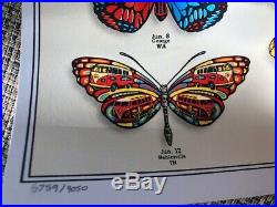 DEAD & COMPANY 2019 VIP Summer Tour Butterfly Poster. Numbered and Signed