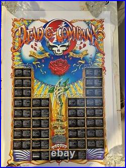 DEAD & COMPANY/ 2023/ FINAL TOUR/ WALL OF SETLISTS/ Masthay poster