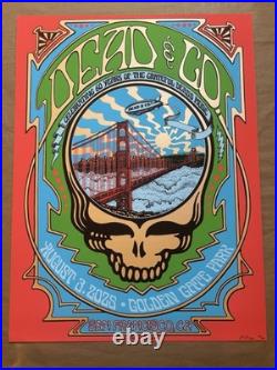 DEAD & COMPANY/ 2025/ /GOLDEN GATE/ Fez Moreno SIGNED poster # xx/310